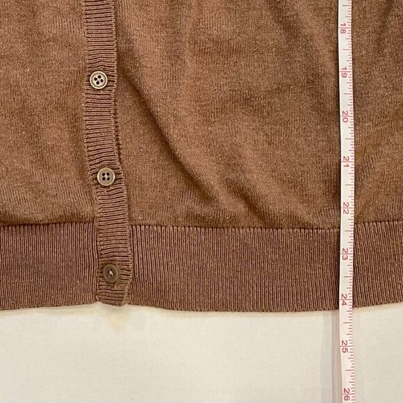 Old Navy Basic/Classic Cotton Blend Camel/Neutral/Tan Crew Neck Cardigan, XL - Picture 12 of 13